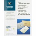 Business Source Shipping Labels, Laser, Permanent, 2inx4-1/4in, Clear, 500PK BSN26125